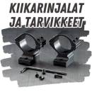 Kiikarinjalat ja tarvikkeet