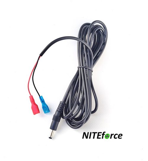 3m Akkujohto 6V/12V ulkoiselle virtalähteelle, NITEforce - Muut riistakameratarvikkeet - 90-139-58411 - 1