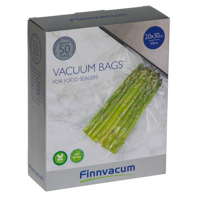 Vakuumipussi 20x30cm Uritettu 50kpl - Vakuumipussit - 7340066120032 - 1