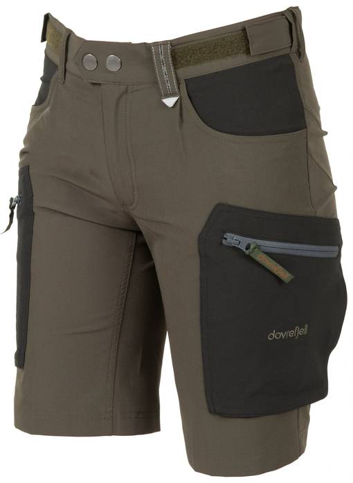 Dovrefjell Comfort Fit shortsit, tumman vihreä-harmaa, naiset - Naisten ulkoilu- ja vaellushousut - 140-193-3XL-50012 - 1