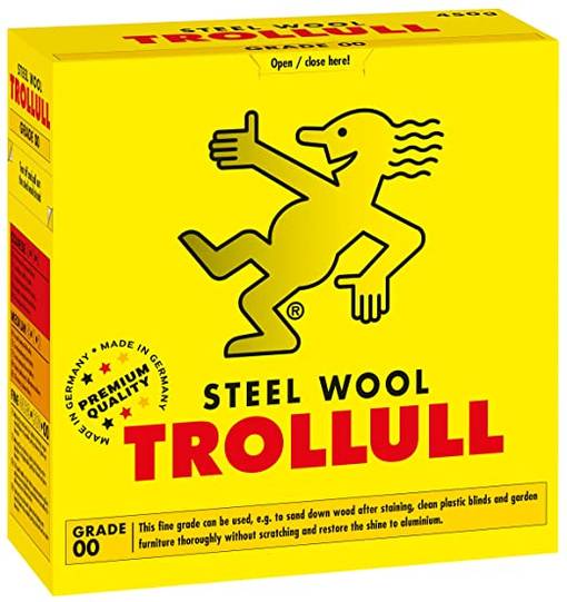 Trollull Teräsvilla Grade 00, 200g - Muut asehuoltotarvikkeet - 385295 - 1
