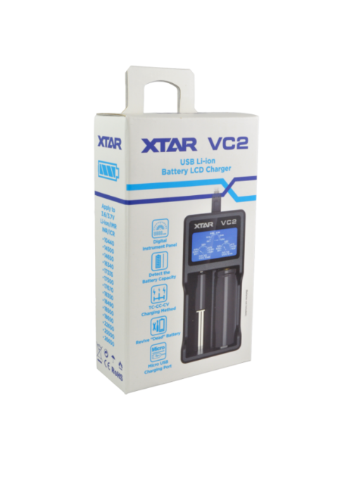 Xtar VC2 Li-Ion Akkulaturi - Tarvikkeet koiratutkiin - 5710482001055 - 1