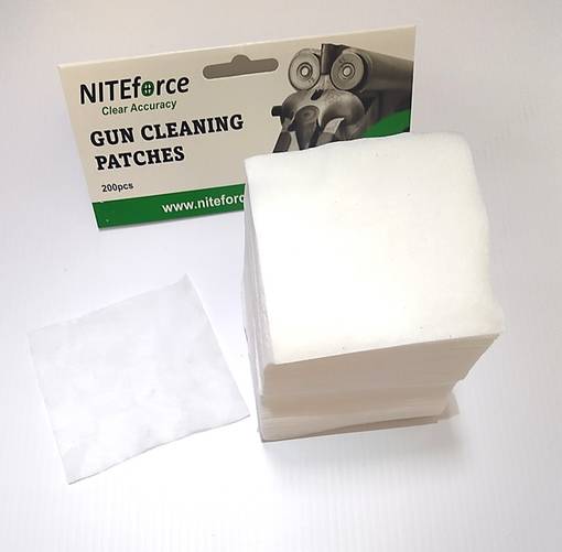 NITEforce Gun Cleaning Patches Puhdistuslappu 200kpl - Muut asehuoltotarvikkeet - 30-057 - 1