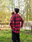 NITEforce Flannel Shirt Reddish - Pitkähihaiset ulkoilupaidat - 140-369 - 4