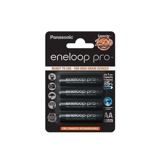 Panasonic Eneloop Pro NiMH Akku 4kpl - Tarvikkeet koiratutkiin - 5410853052579 - 1