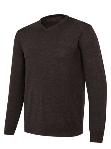 Beretta Merino V-Neck Sweater Villapaita Ruskea - Pitkähihaiset ulkoilupaidat - PU751T245708AA - 1