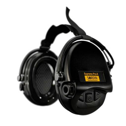 Supreme Sordin Pro-X Hear2 Neck Musta - Kuulosuojaimet - 76302-X-S - 1